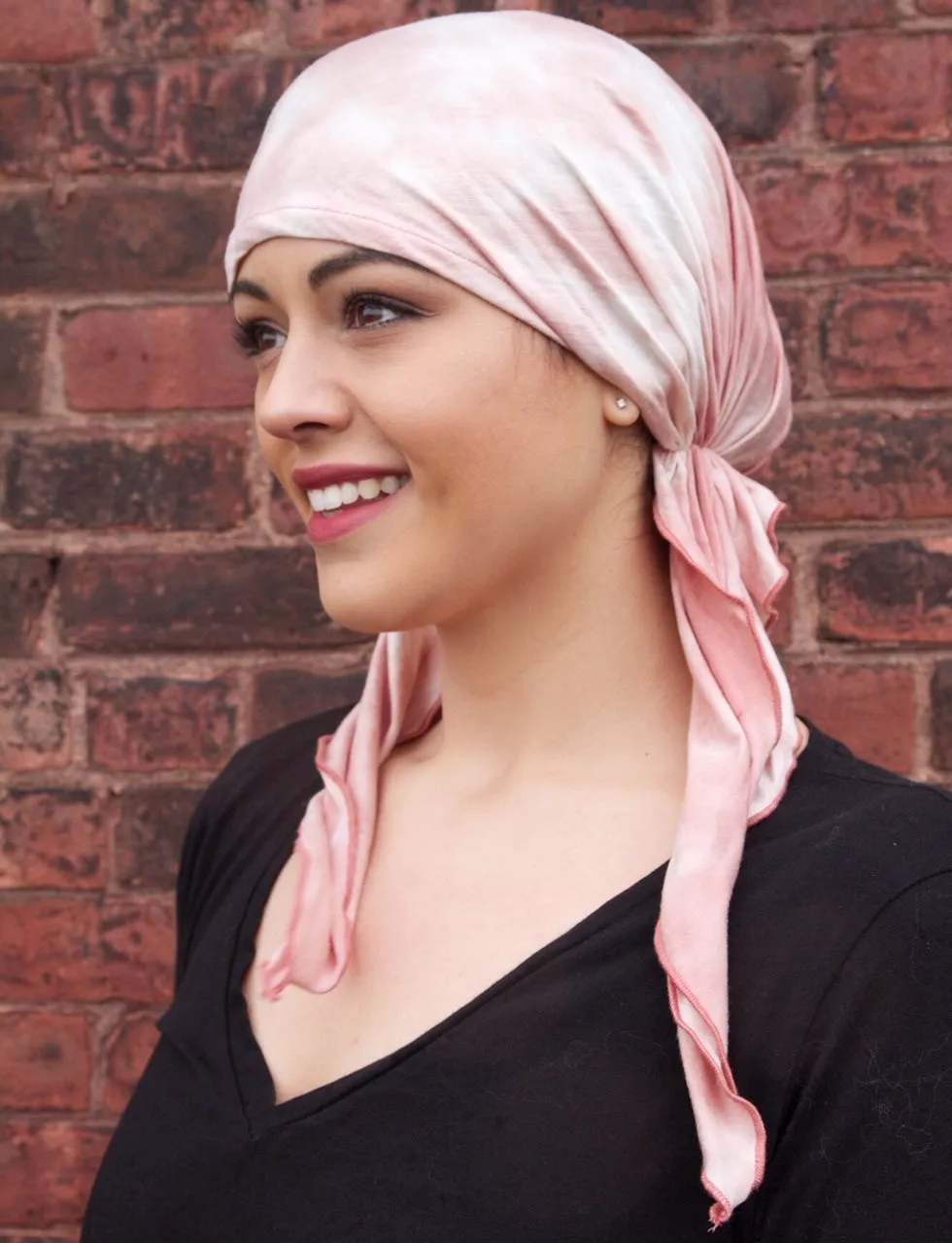 Exercise Hijab | Essential Tie Back Cap Scrub Hat For Nurse Doctor Hospital Pre-Tied Head Scarf For Hair Loss. Made in USA