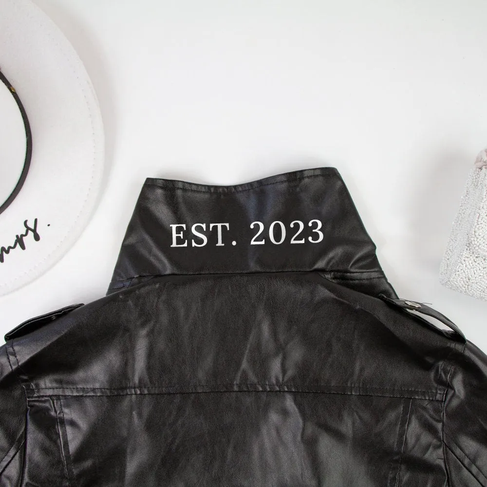 (Faux Leather) Custom Mrs Leather Jackets