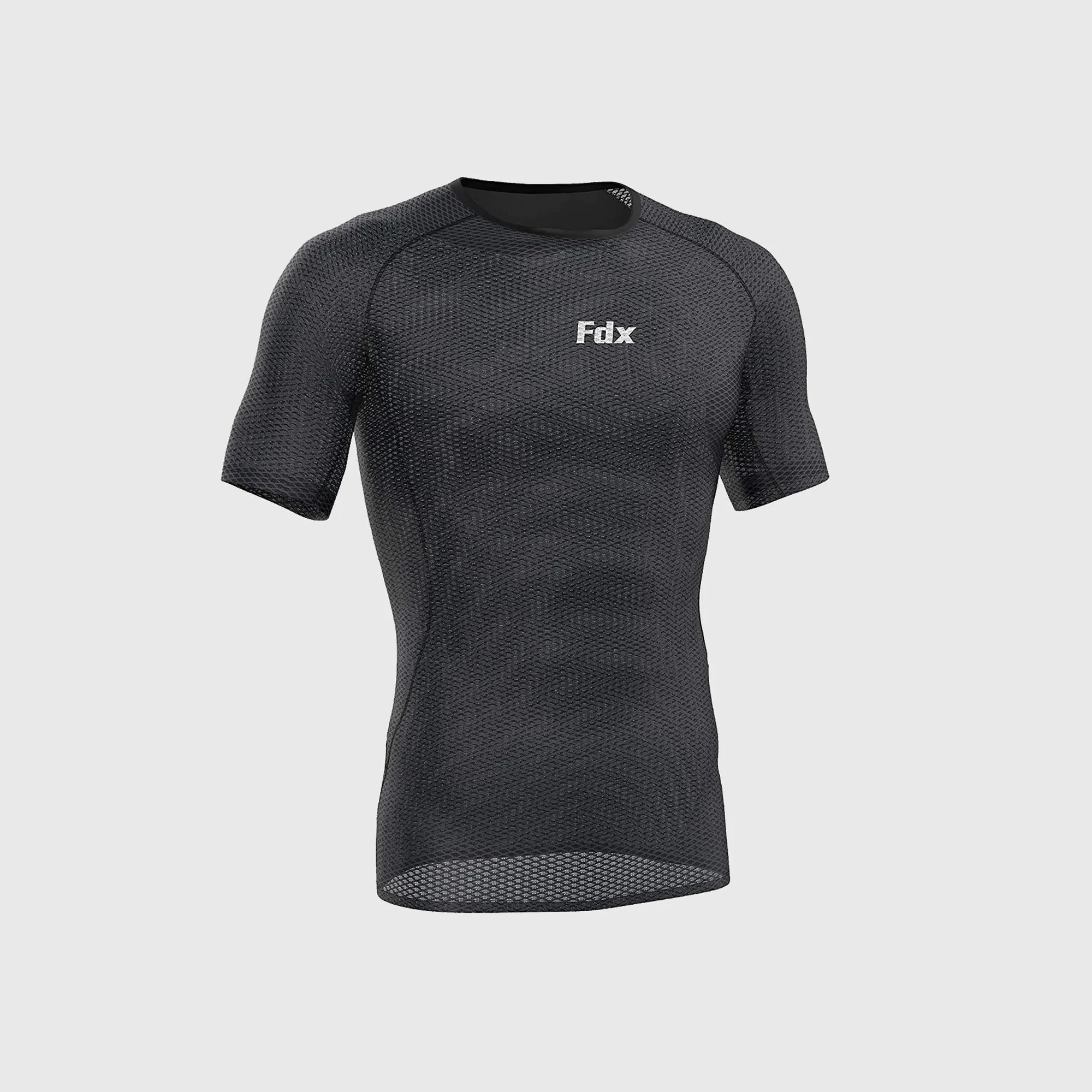 Fdx Aeroform Black Men's & Boy's Short Sleeve Mesh Summer Cycling Top