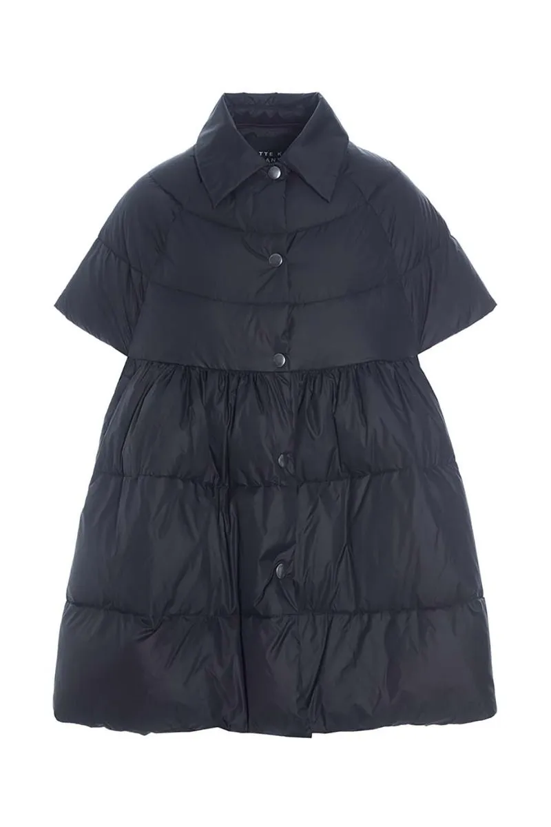 Feather Down Cape Gilet Coat