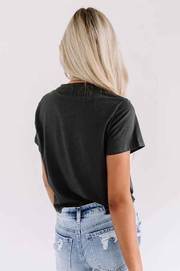 Feelin' Good Crop Top In Black