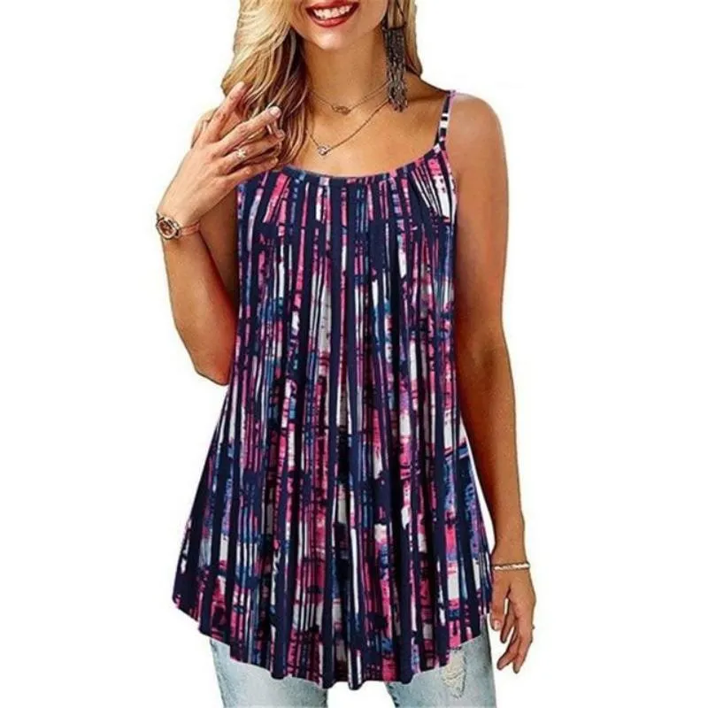 Floral Print Casual Loose Tank