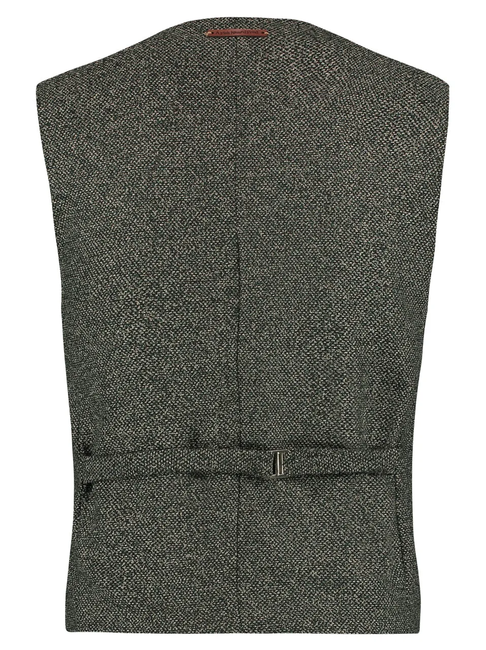 Gilet met verstelbaar rug bandje | A Fish Named Fred Waistcoat structure army green