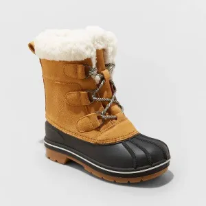 Girls' Kit Leather Winter Boots - Cat & Jack