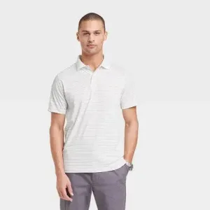 Goodfellow & Co Men's Performance Golf Polo Shirt Short Sleeve No-Roll Collar