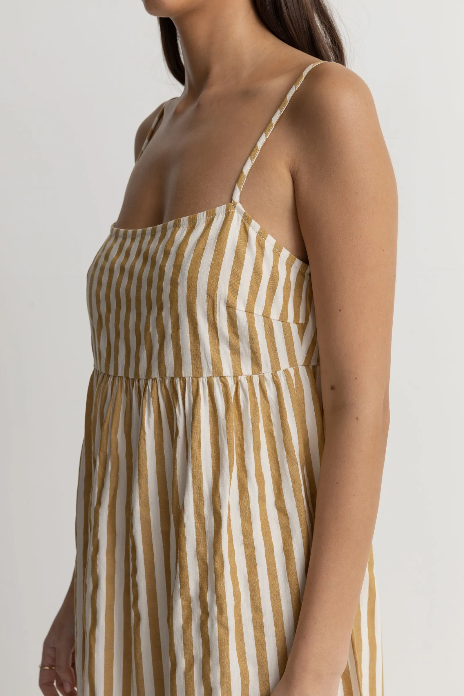 Goodtimes Stripe Maxi Dress Camel