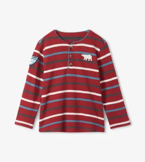 Hatley Long Sleeve T-Shirt - Winter Stripes