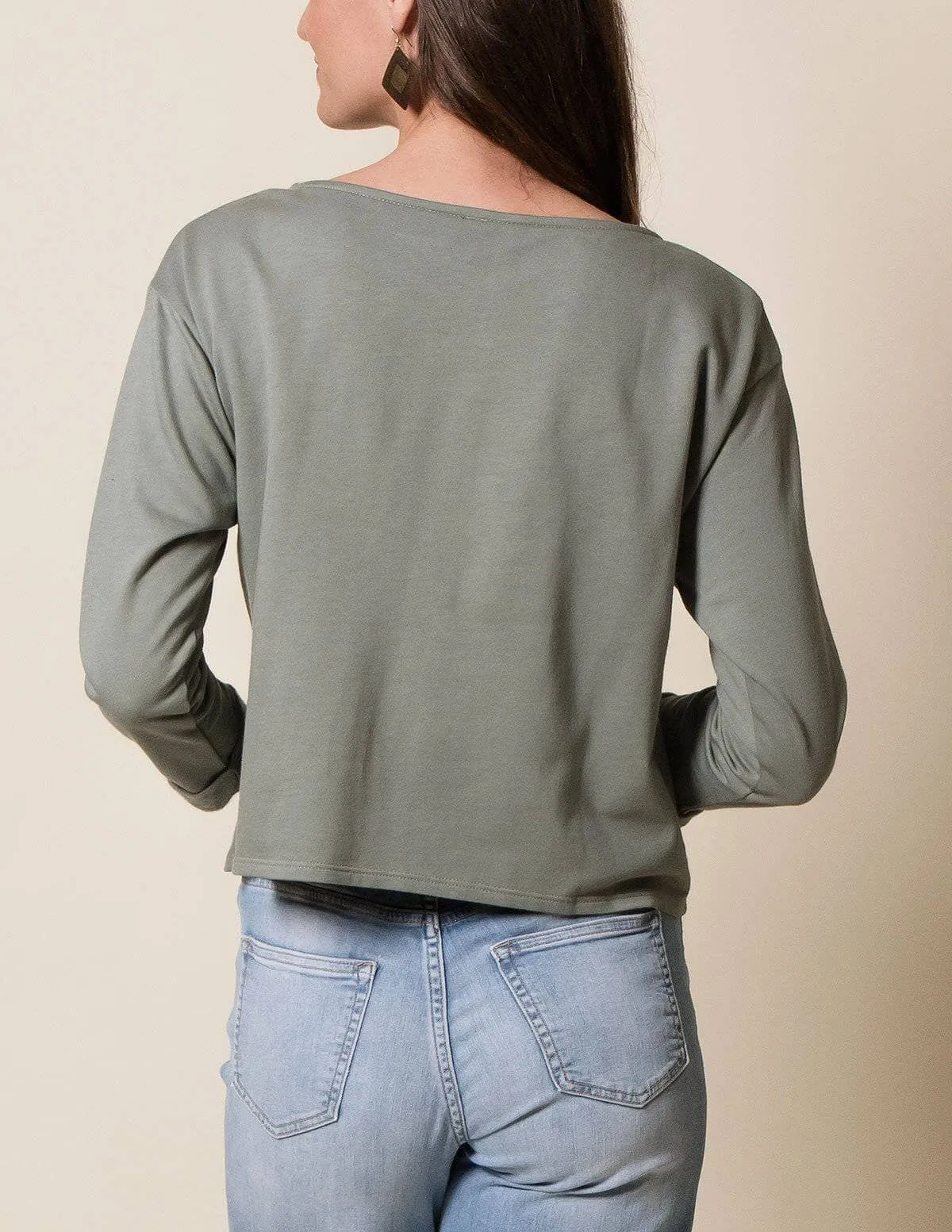 Hemp Fleece Cropped Tee