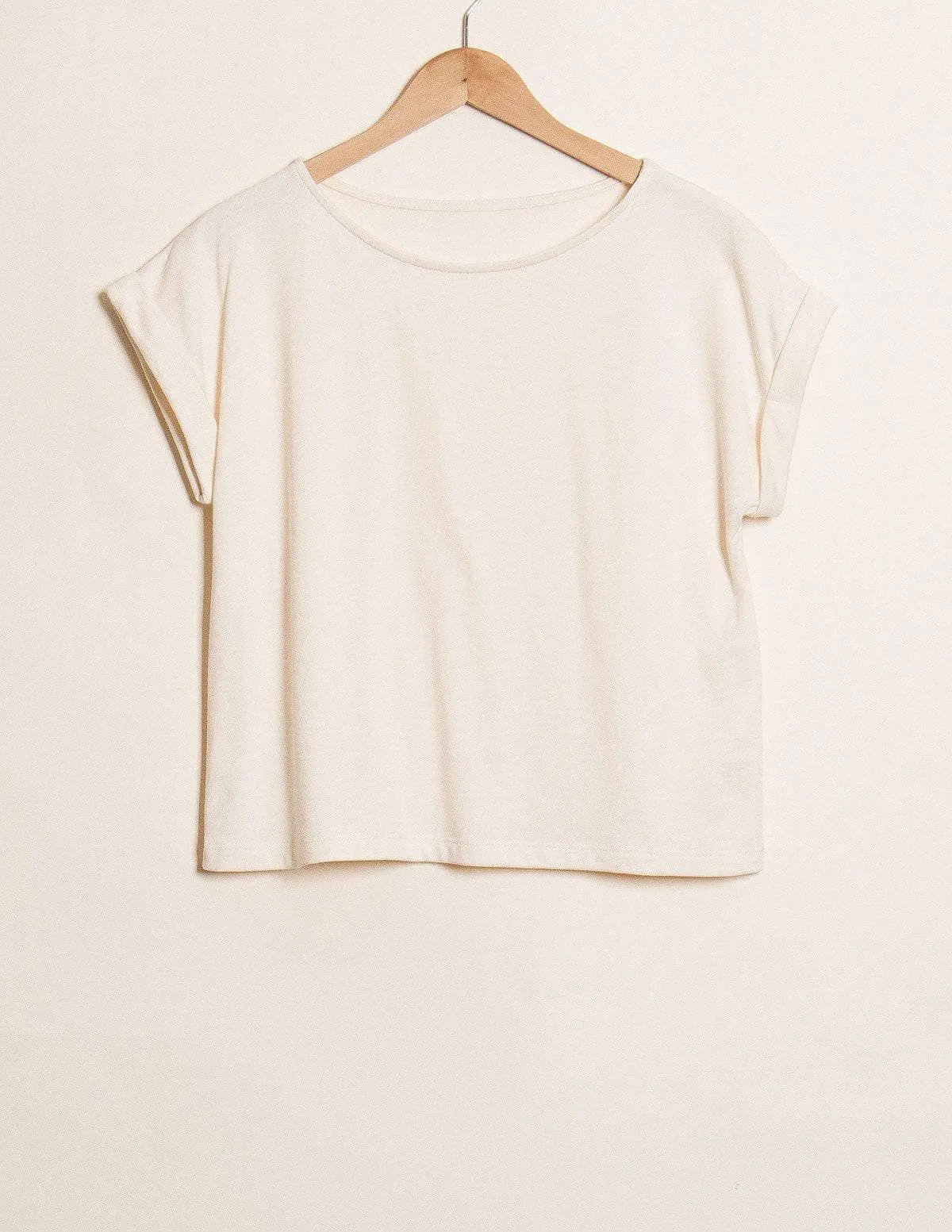 Hemp Fleece Tee - Cornsilk - Small and Medium