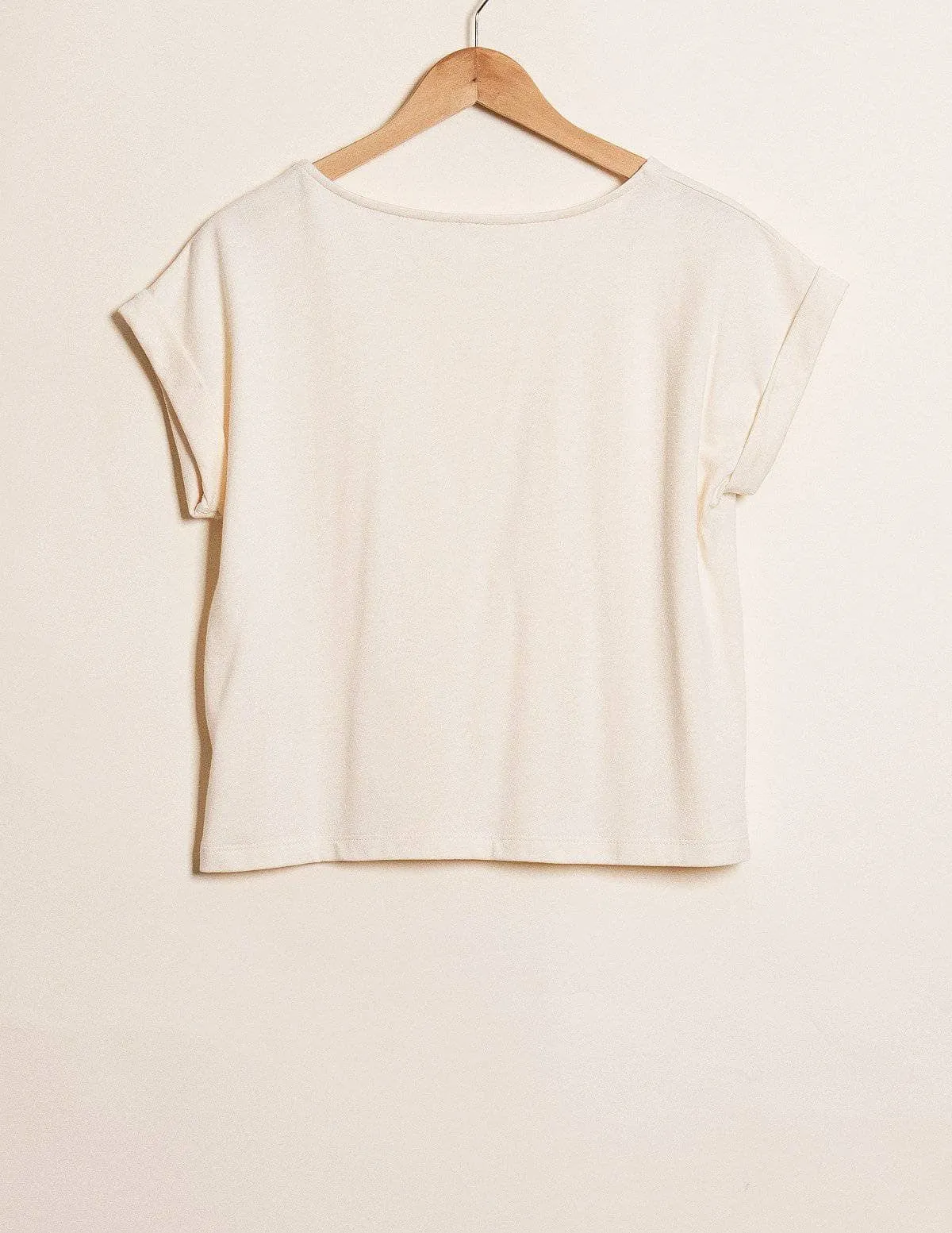 Hemp Fleece Tee - Cornsilk - Small and Medium