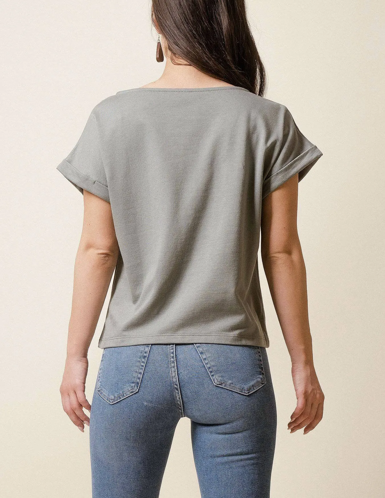 Hemp Fleece Tee - Cornsilk - Small and Medium