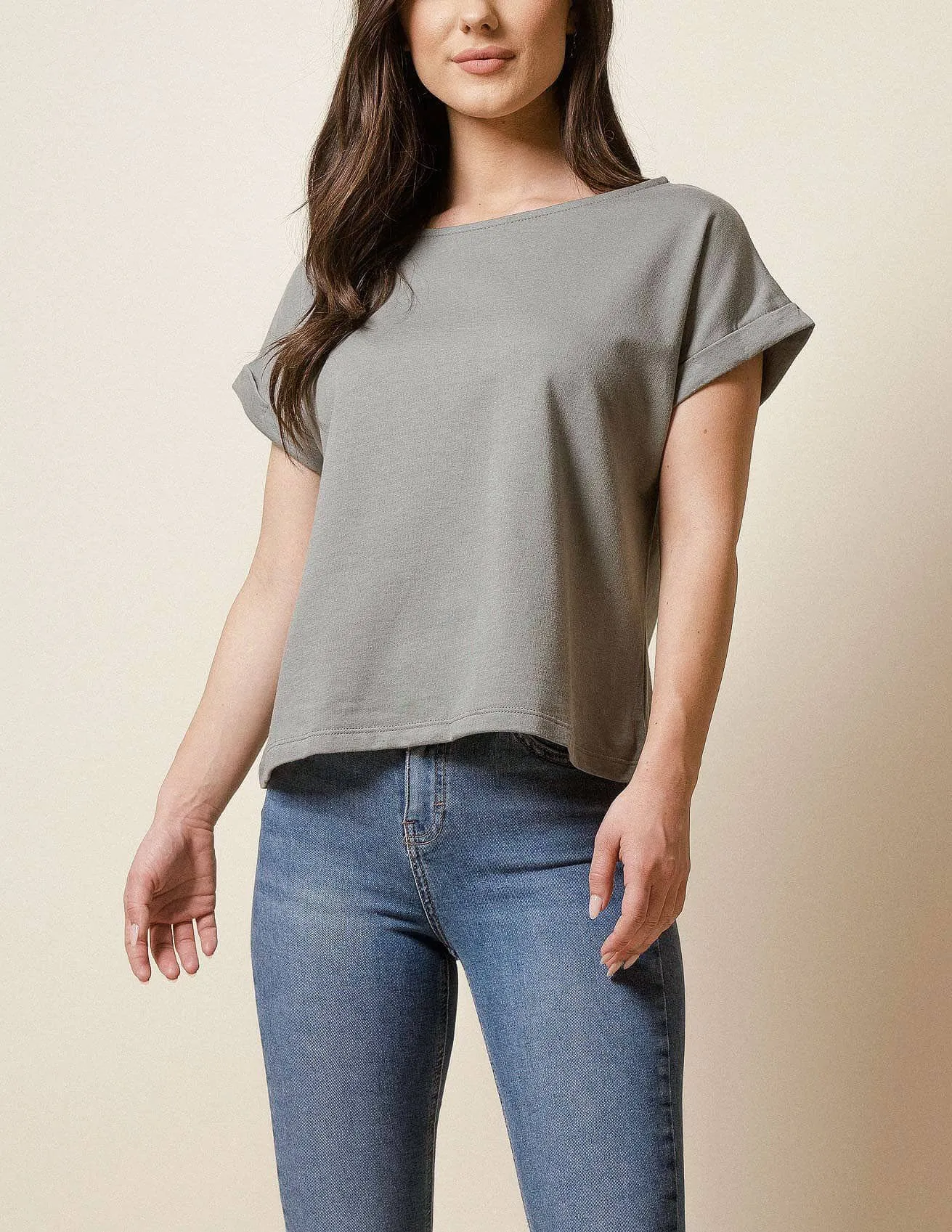 Hemp Fleece Tee - Cornsilk - Small and Medium