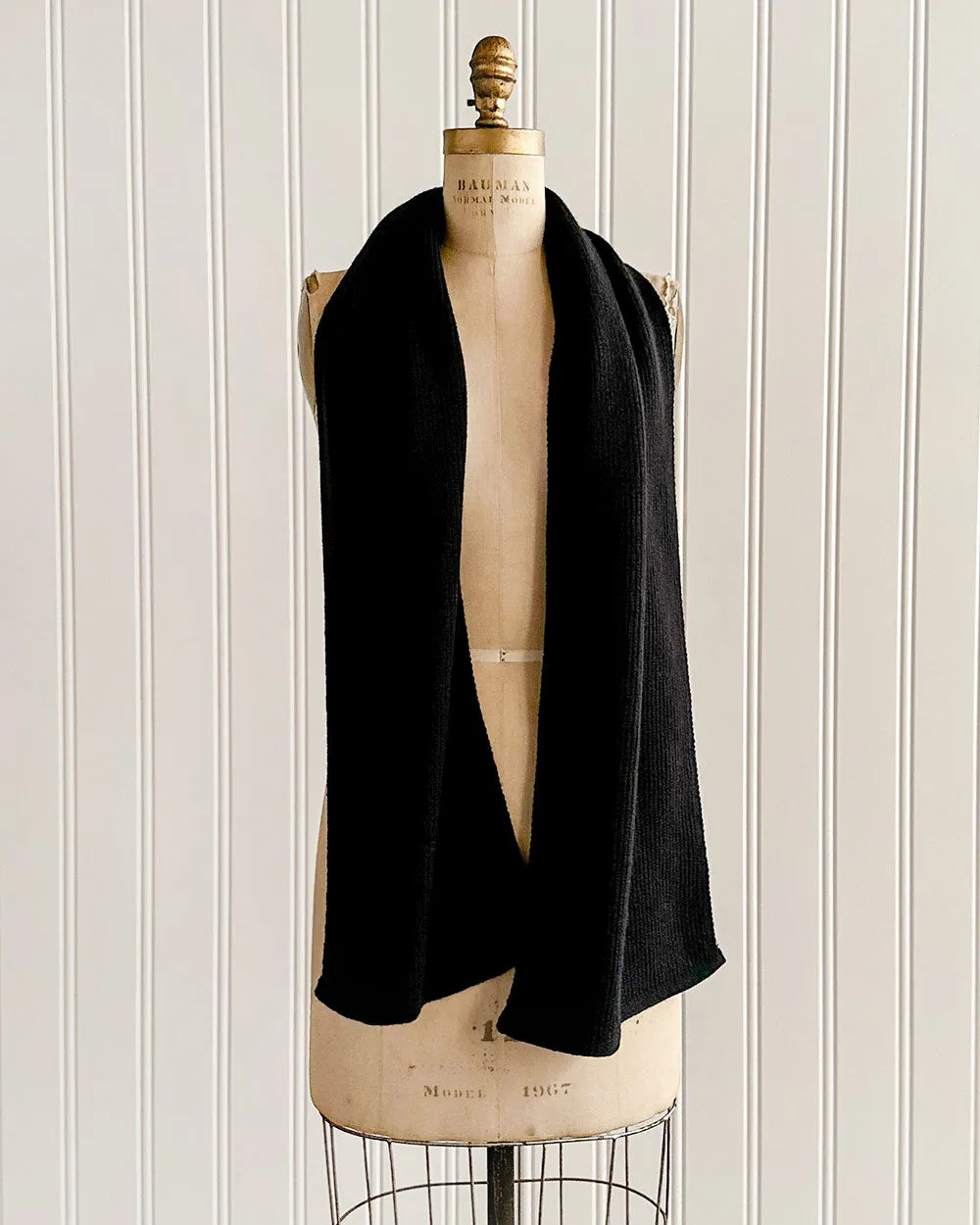 Ilford Black Knit Scarf