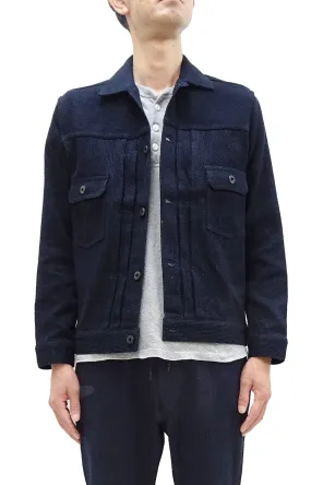 Japan Blue Jeans Sashiko Jacket JBGJ1005 Men's Casual Type 2 Style 11oz Japanese Sashiko Indigo Jacket