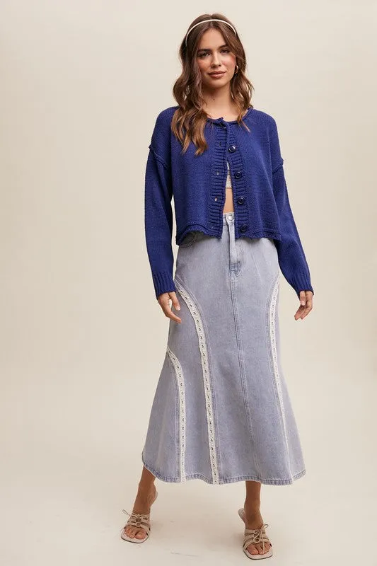 Kennedy Mermaid Denim Skirt