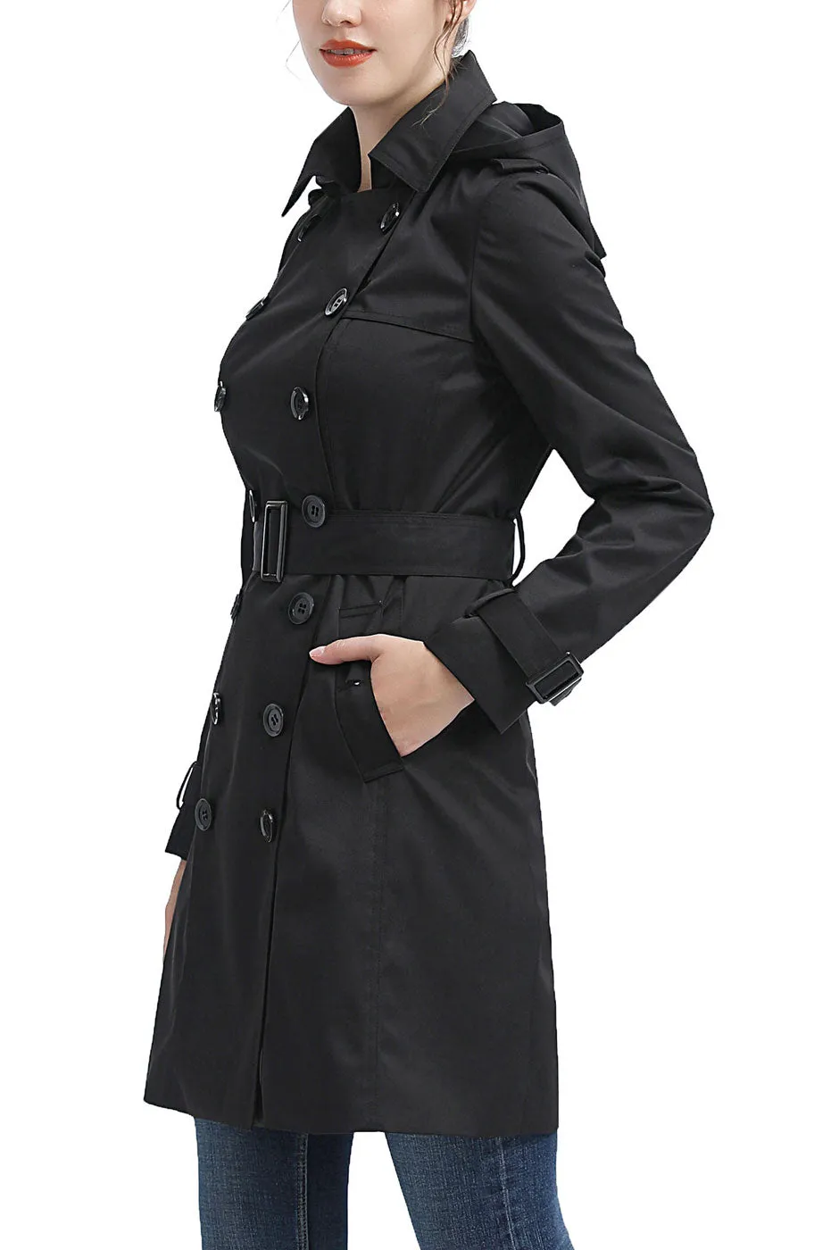 Kimi   Kai Women's "Adley" Waterproof Hooded Trench Coat