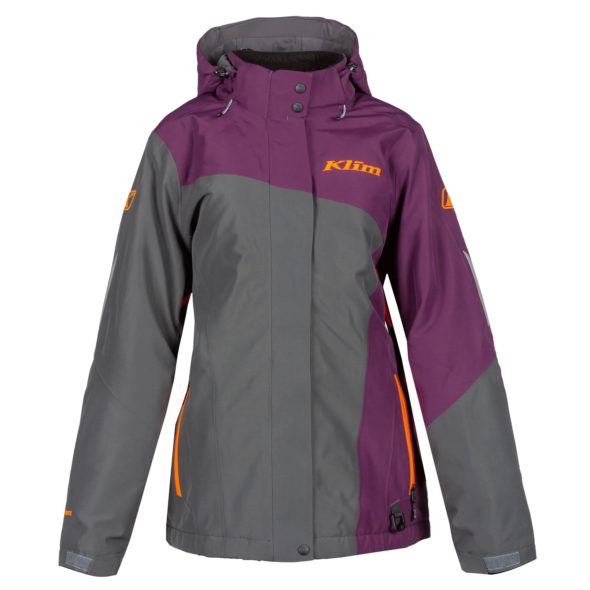 Klim  Womens Allure Snowmobile Jacket Waterproof Insulated Deep Purple Asphalt