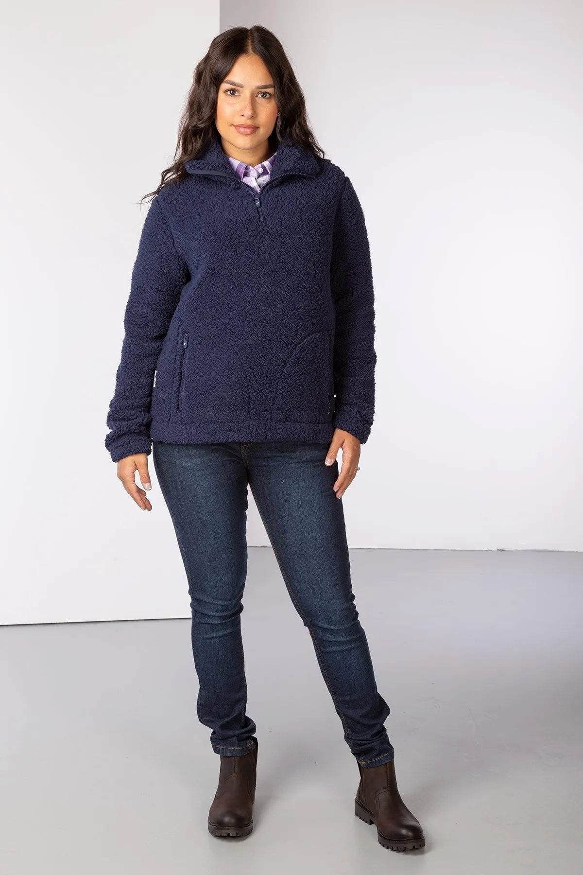 Ladies Overhead Sherpa Fleece - Etton