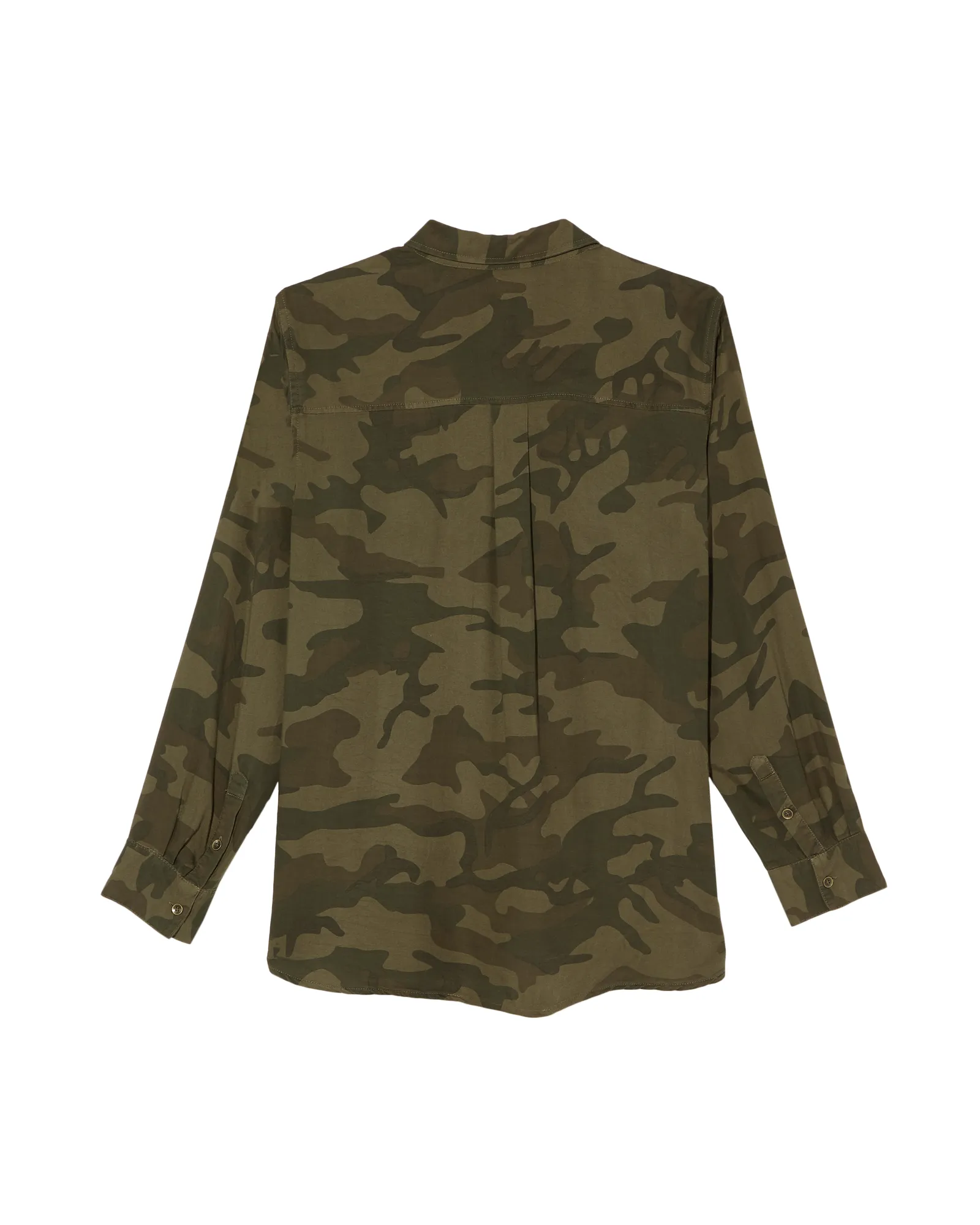 Lorelei Button Up Shirt | Olive Green / Brown