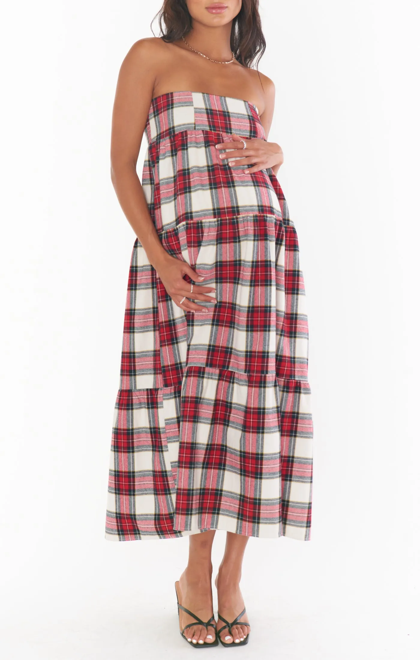 Melody Maxi Skirt ~ Winter Plaid