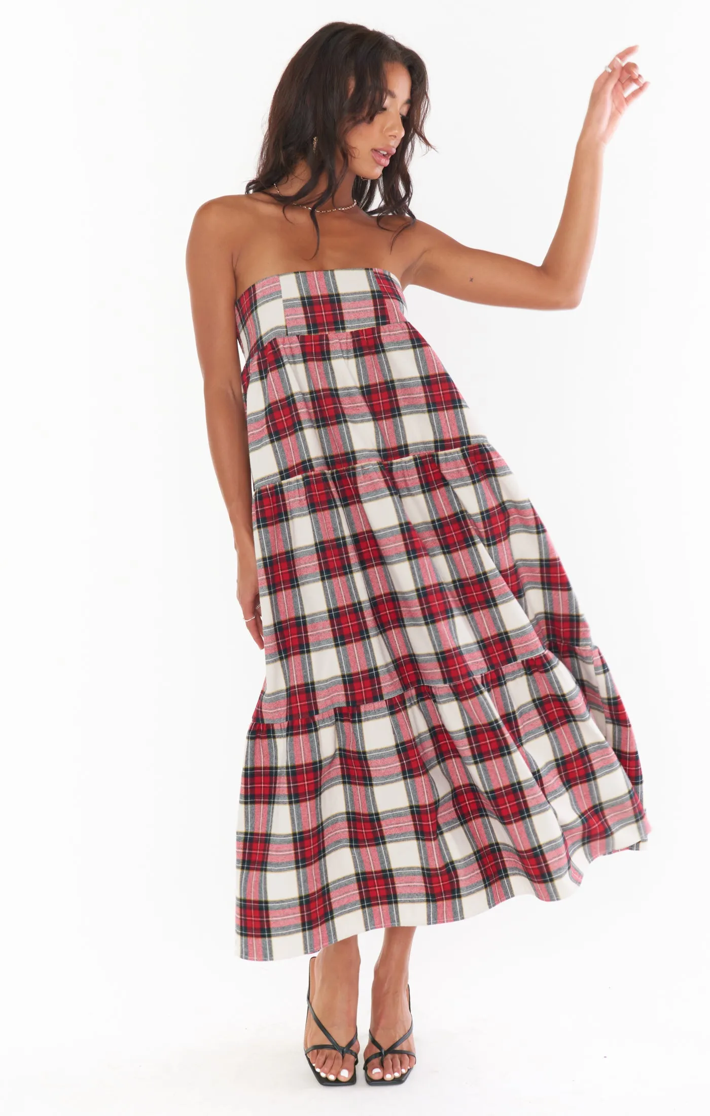 Melody Maxi Skirt ~ Winter Plaid