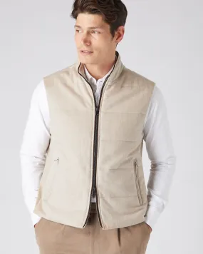 Men's Belgravia Cashmere Gilet Oatmeal Brown