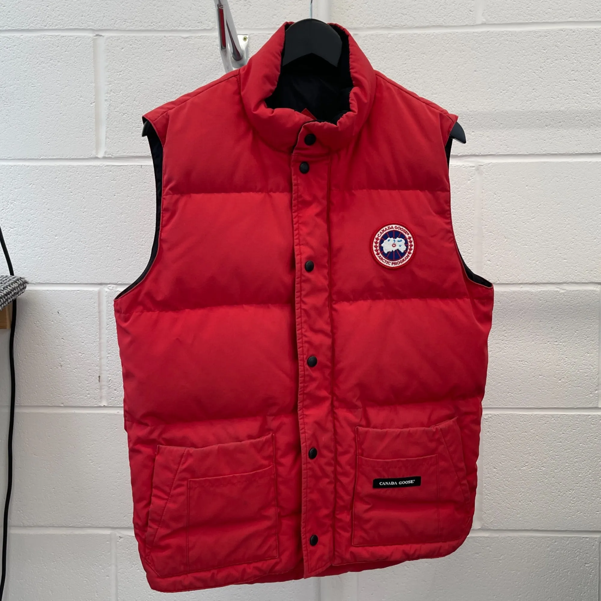 Men's Freestyle Crew Gilet Red Size M