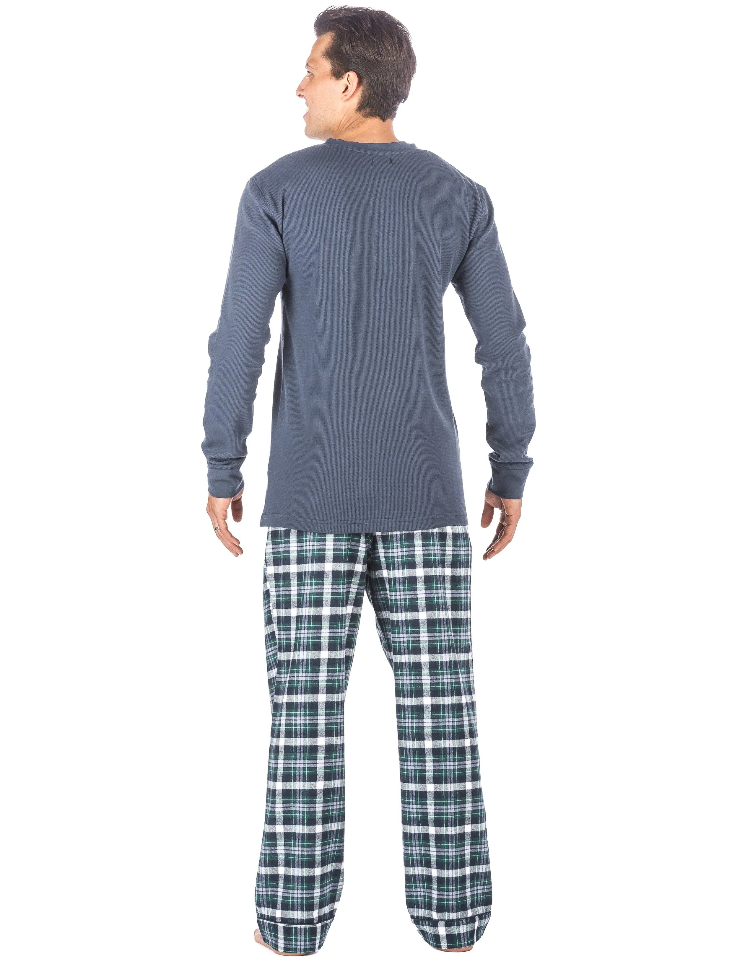 Mens Premium 100% Cotton Flannel Lounge Set