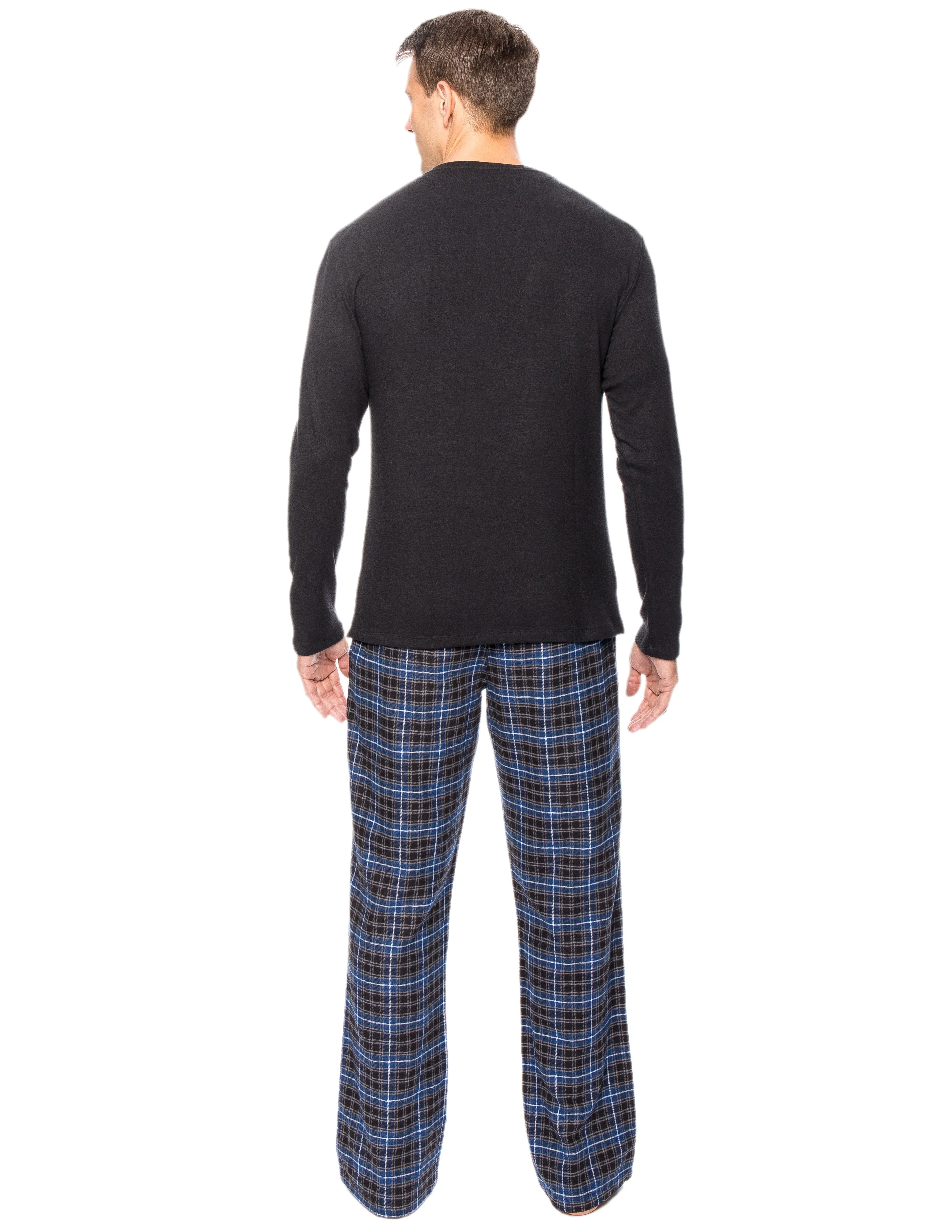 Mens Premium 100% Cotton Flannel Lounge Set