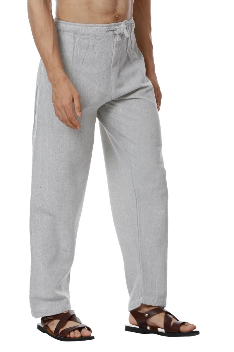 Men's Pyjama Pack of 2 | Grey & Melange Grey | Fits Waist Sizes 28" to 36"