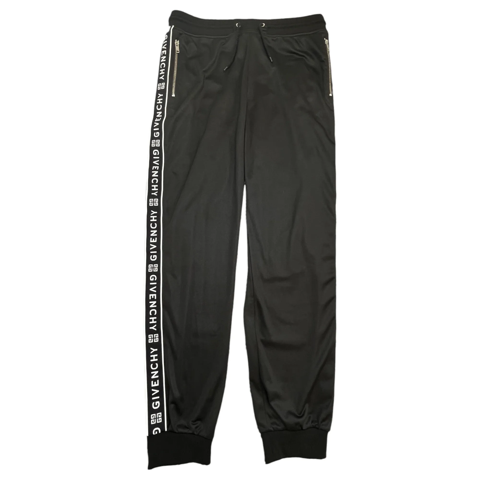 Men's Tape Logo Joggers Black Size XL