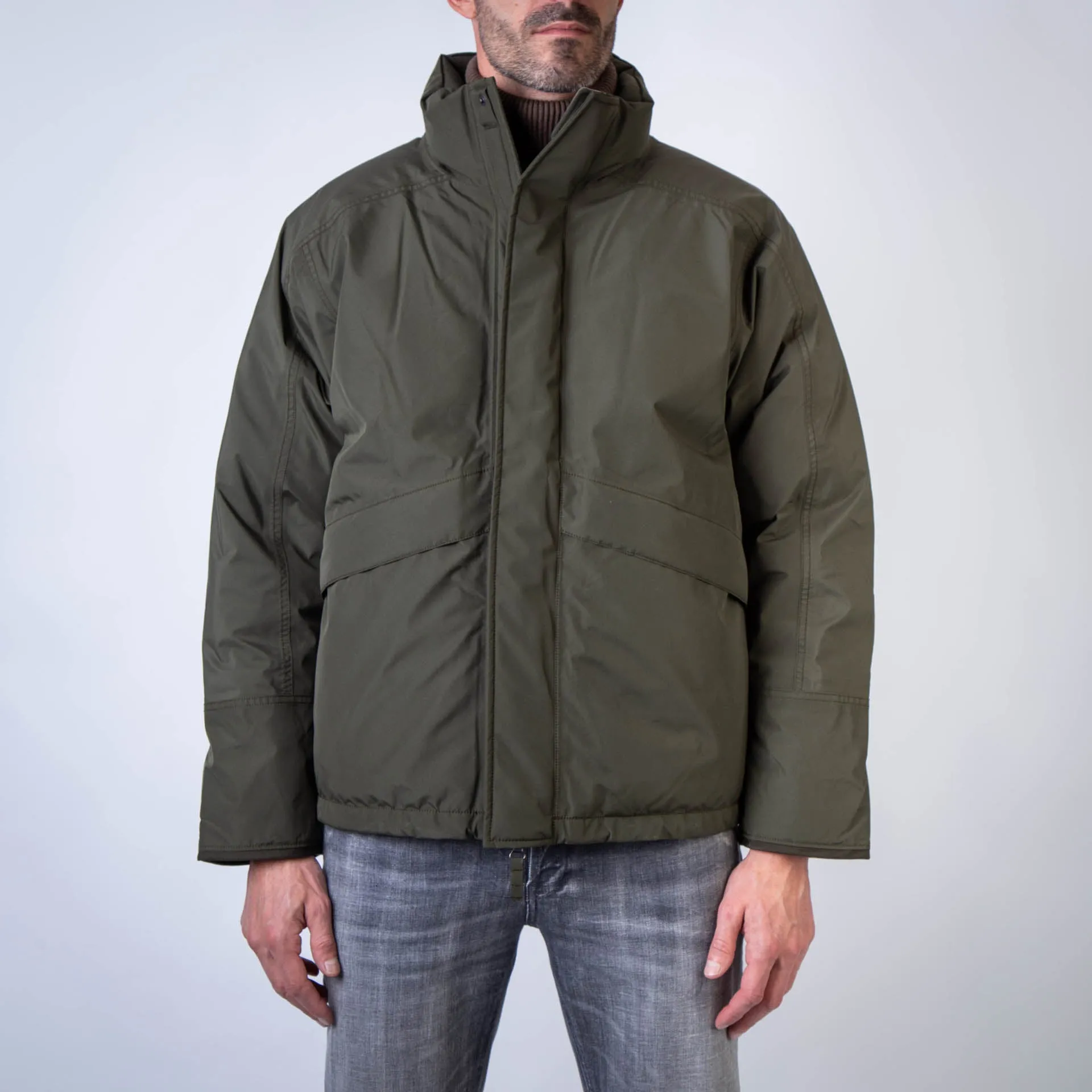 NANAMICA DOWN JACKET SUAF354E KHAKI GREEN