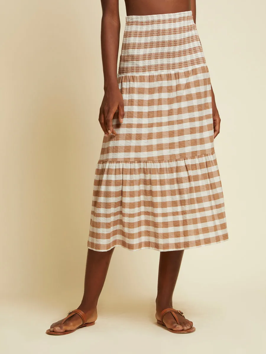 Nation LTD - Nyla Smocked Midi Skirt in Picnic