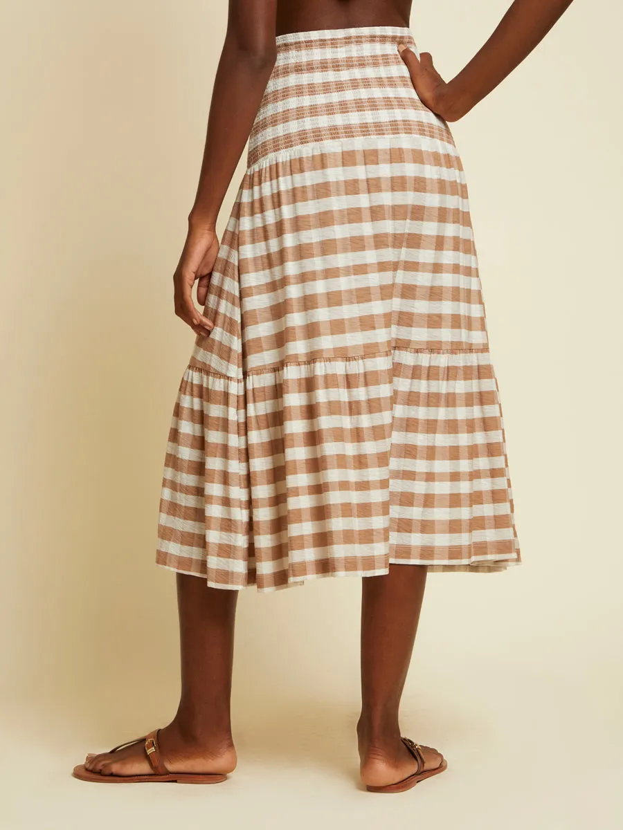 Nation LTD - Nyla Smocked Midi Skirt in Picnic