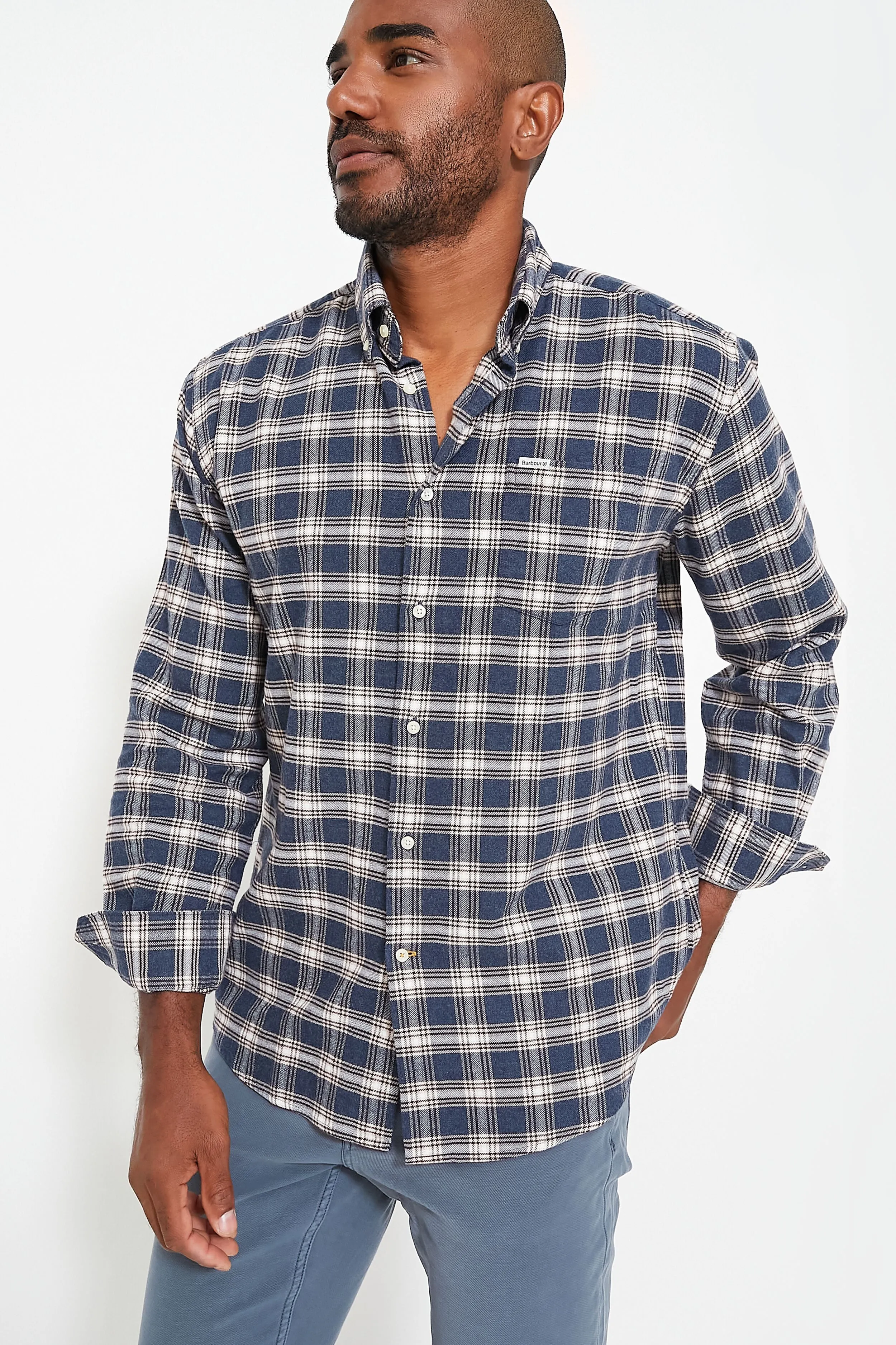 Navy Snowcap Tailored Shirt