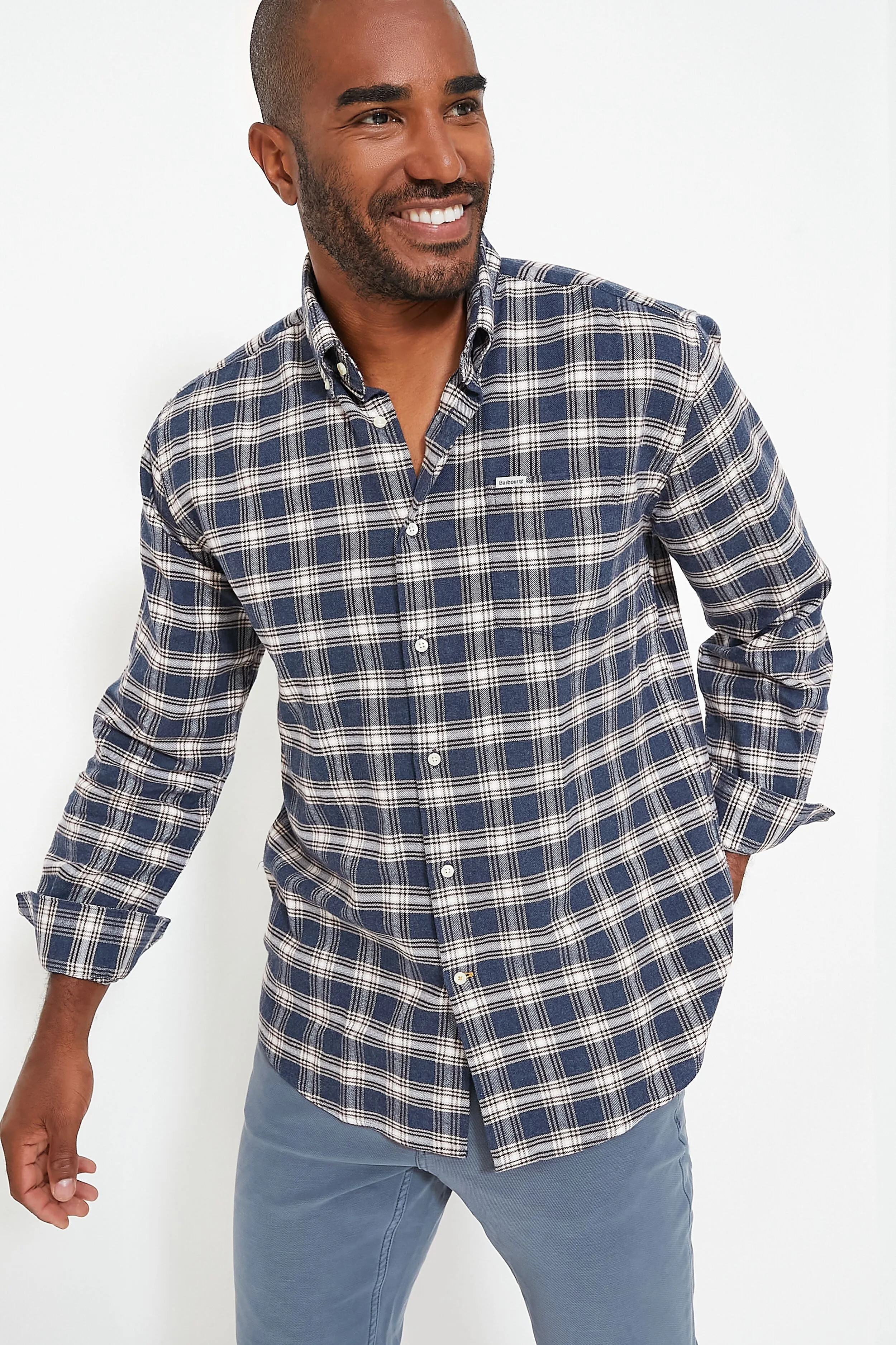 Navy Snowcap Tailored Shirt