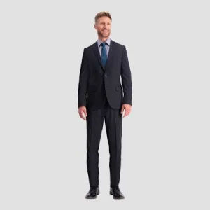 New - Haggar H26 Men's Flex Series Ultra Slim Suit Coat - Midnight Blue 40