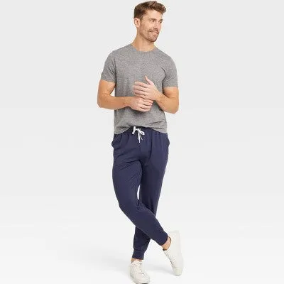 New - Men's Soft Stretch Joggers - All In Motion Starless Night Blue M