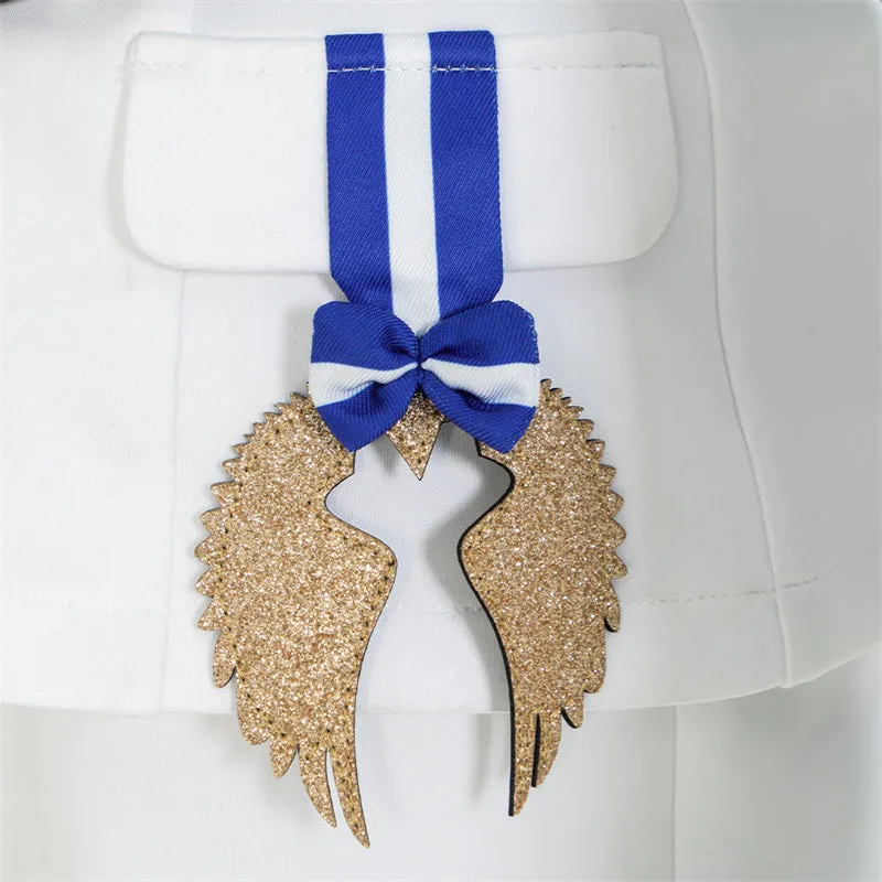 Nikke Goddess of Victory Helm Cosplay Costume Anime Navy White Uniform