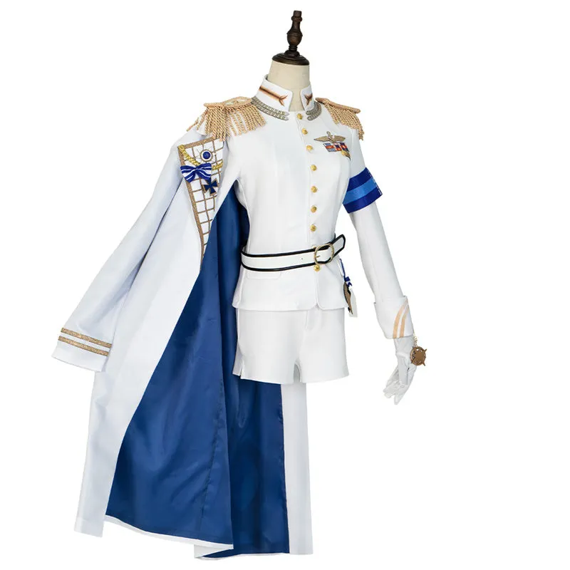 Nikke Goddess of Victory Helm Cosplay Costume Anime Navy White Uniform