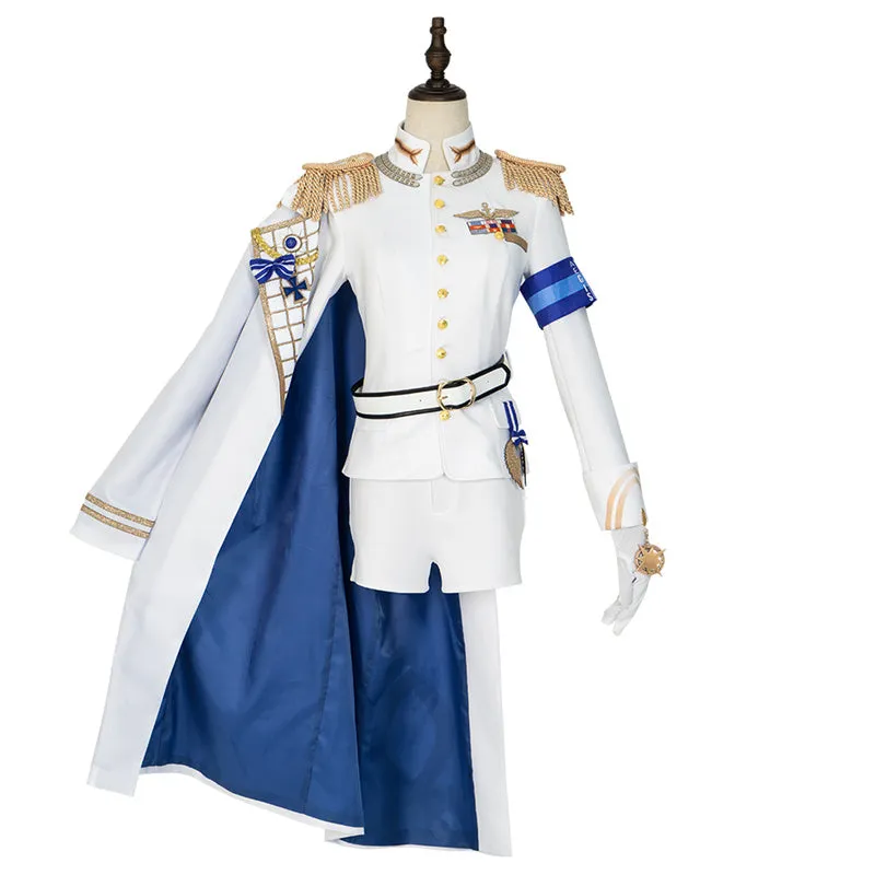 Nikke Goddess of Victory Helm Cosplay Costume Anime Navy White Uniform