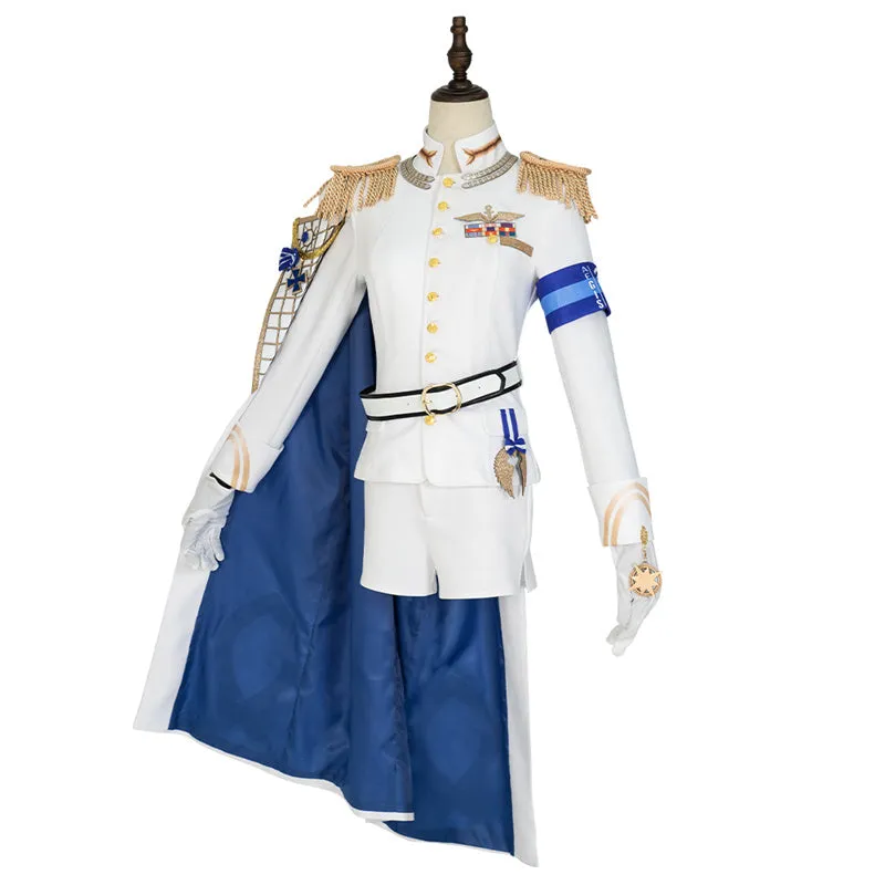 Nikke Goddess of Victory Helm Cosplay Costume Anime Navy White Uniform