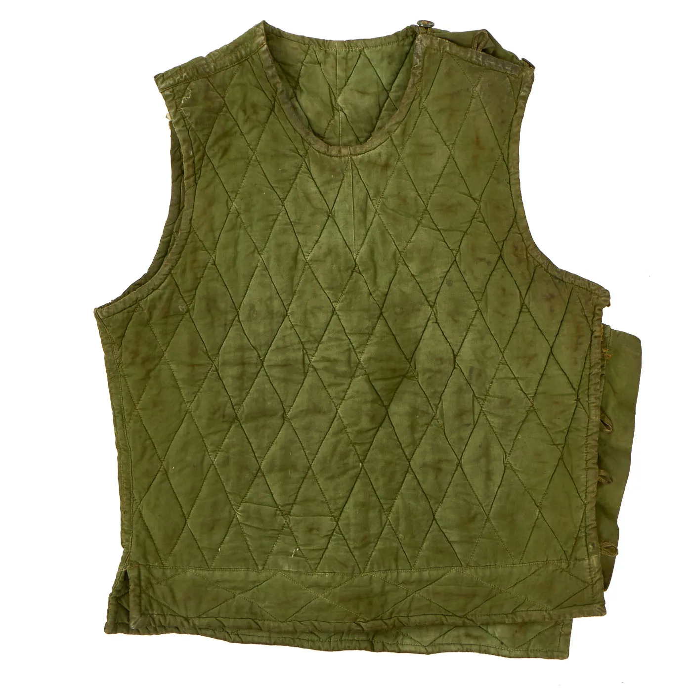 Original U.S. Vietnam War North Vietnamese Army / VietCong Hanoi Made Sleeveless Warming Vest With “Black Pajama” Pants Bringback Lot With Chest Rig - 3 Items