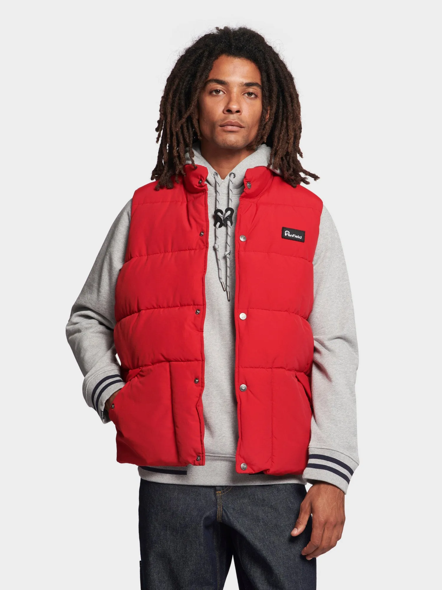 Puffer Outback Vest in Haute Red