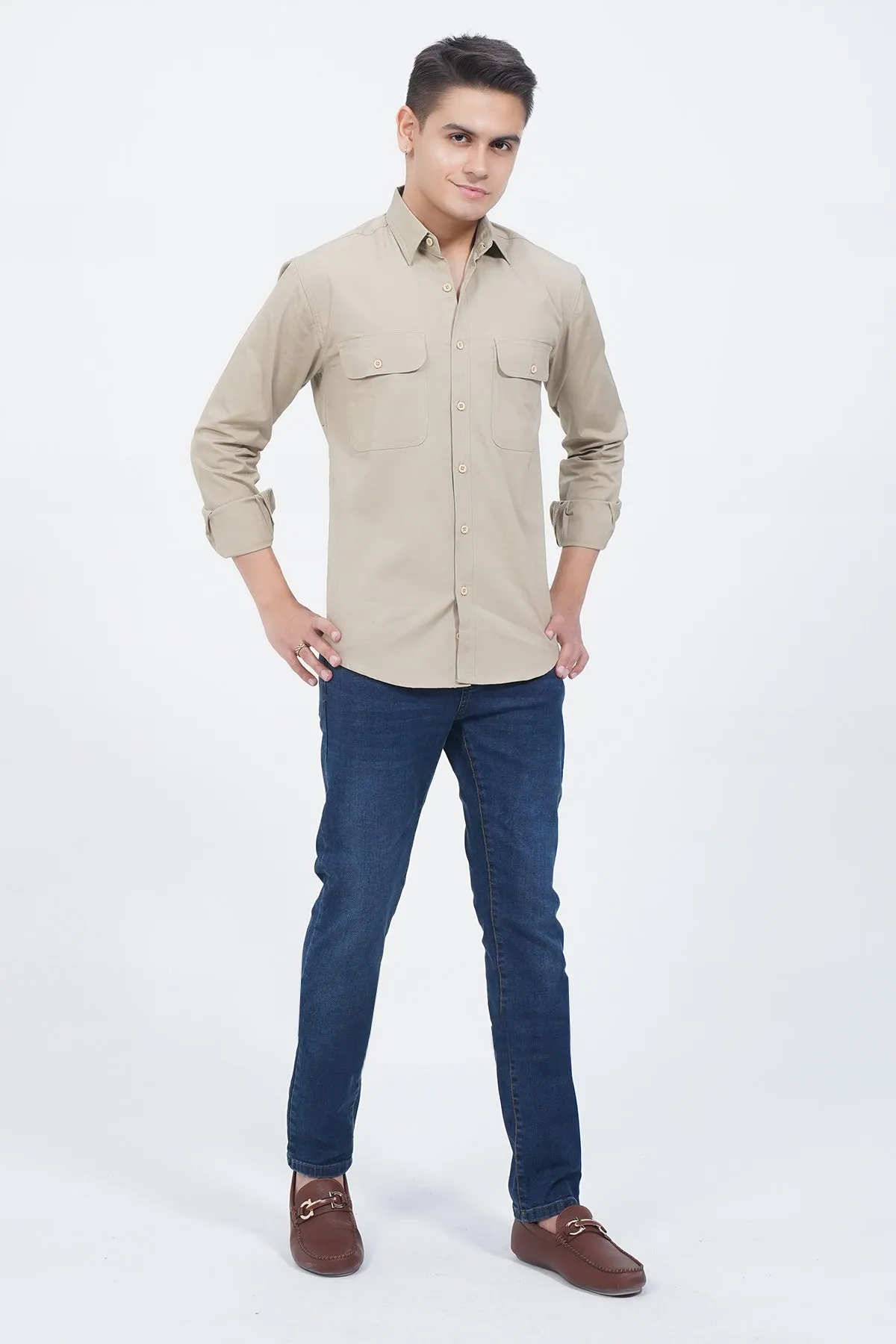 "HORDON" Casual Everyday Solid Shirt