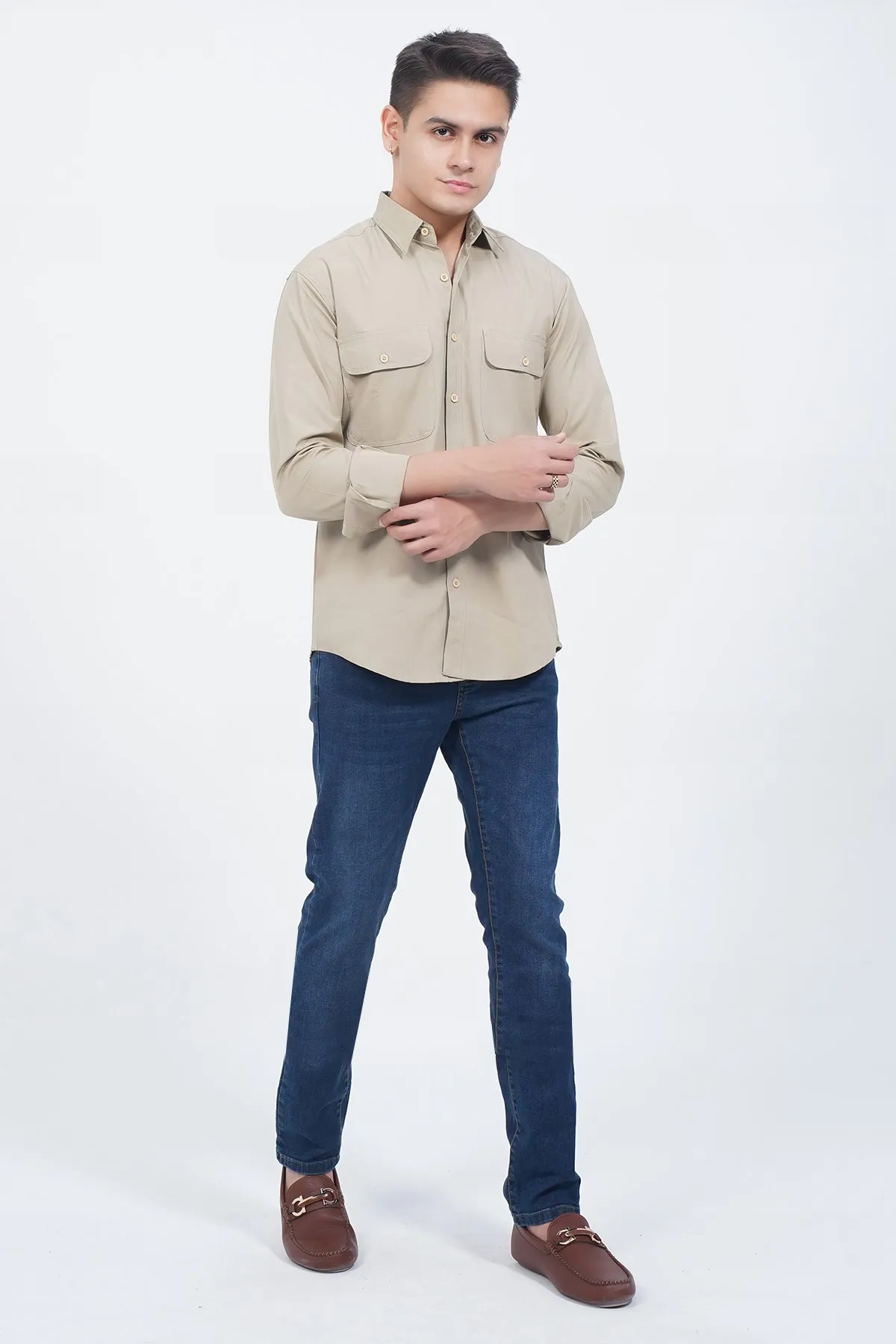 "HORDON" Casual Everyday Solid Shirt