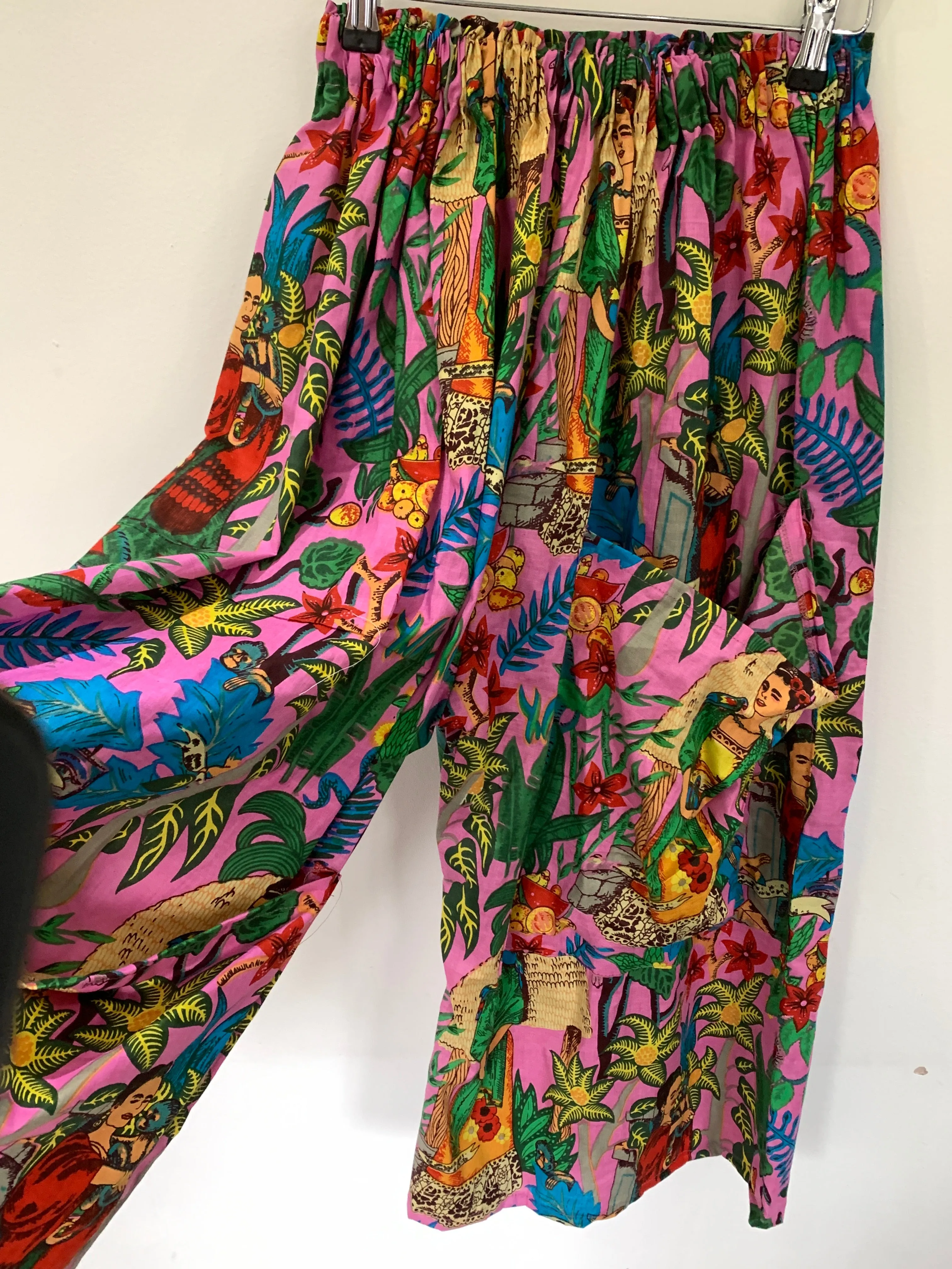 Ready to Ship Frida Kahlo Pink Pocket Pants