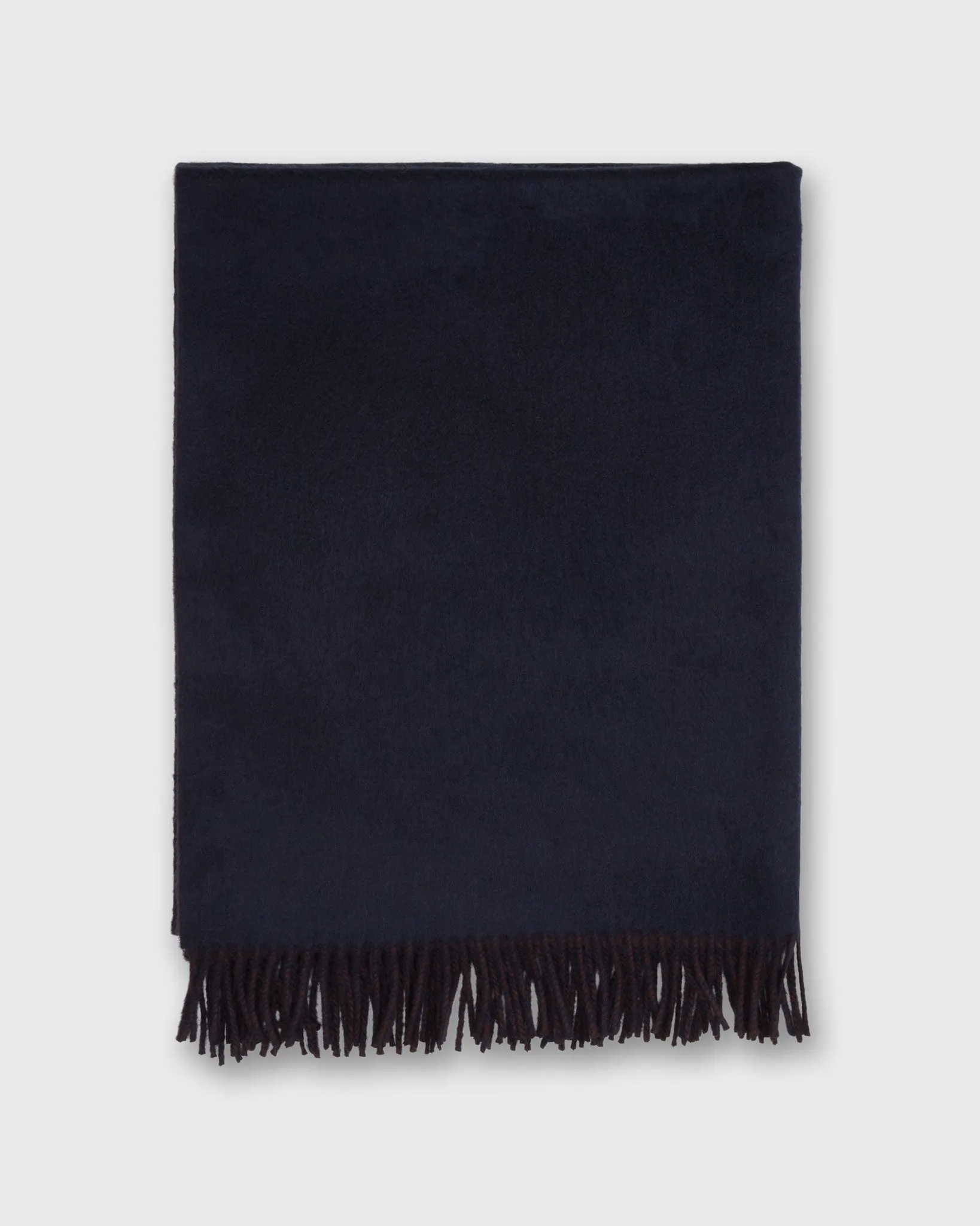 Reversible Cashmere Stole in Navy/Burgundy