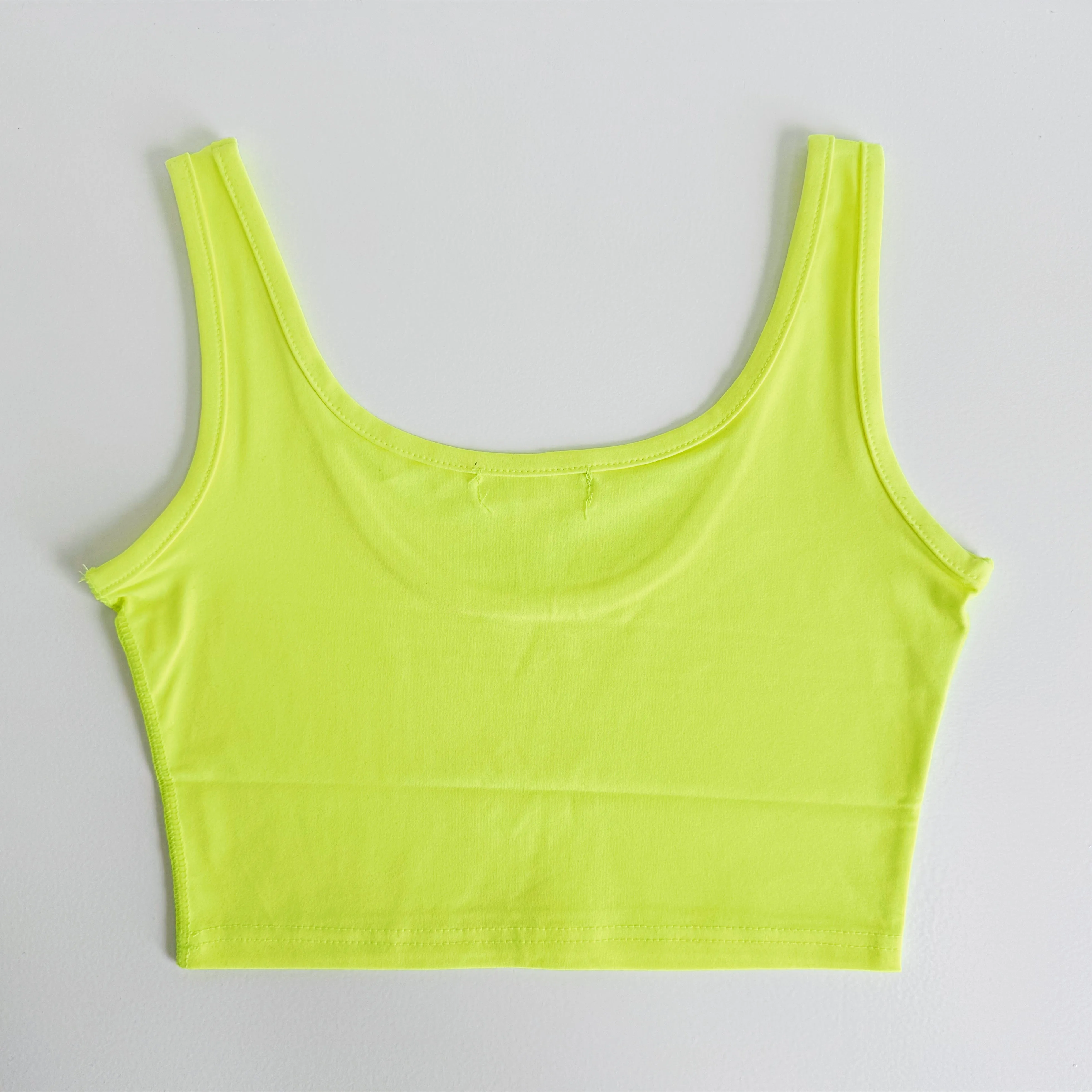 Riley Cropped Tank, Highlighter