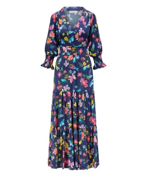 Romy Navy Love Bug Maxi Dress